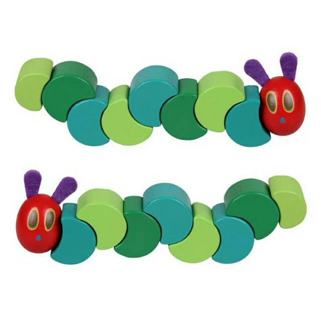 PO wooden caterpillar eric carle model