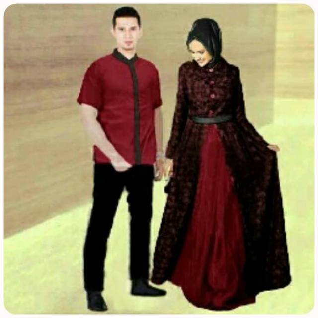 Baju Couple Pasangan Gamis Koko Murah