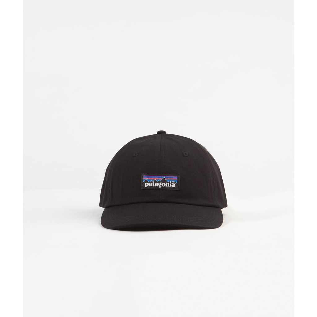 PATAGONIA P6 LABEL TRAD CAP BLACK TOPI PATAGONIA