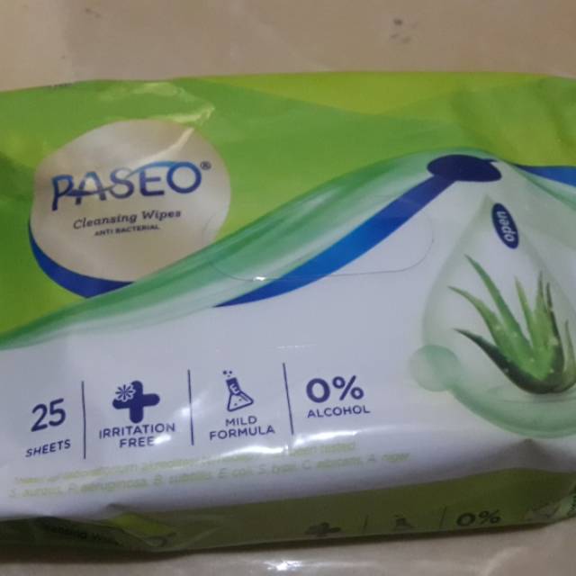 Paseo Cleansing Wipes 25Sheet Anti Bacteri..