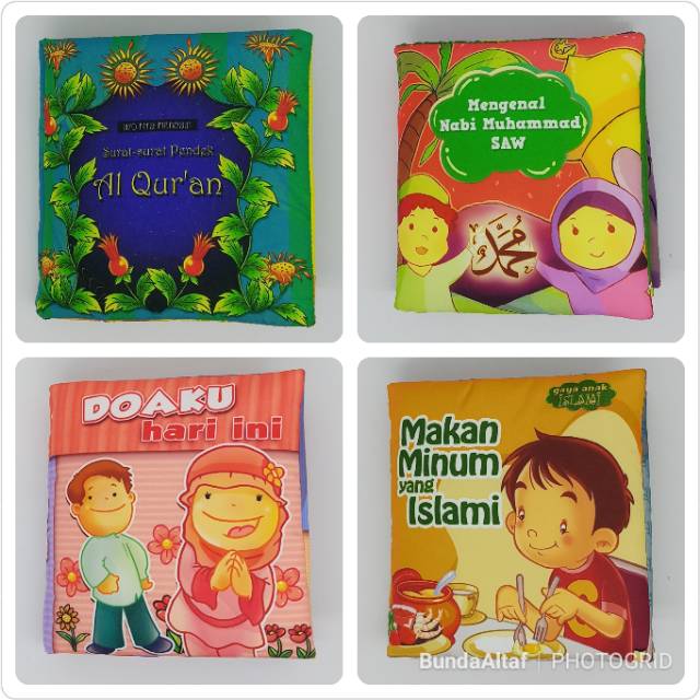 Buku Bantal Anak Alif Ya | Buku Kain Edukasi | Mainan Softbook [ Bunda Altaf ]