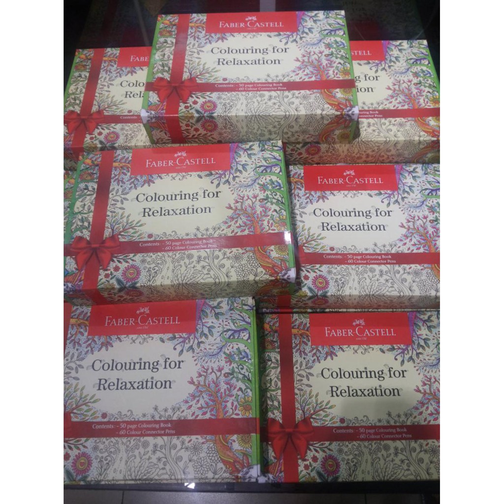 

Paling Murah!! Colouring For Relaxation Faber Castell Gift Box (Buku Mewarnai Set) + 60 Connector