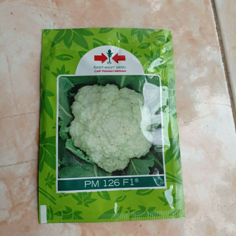 Benih bunga kol / kembang kol PM 126 F1Panah Merah 10 gram