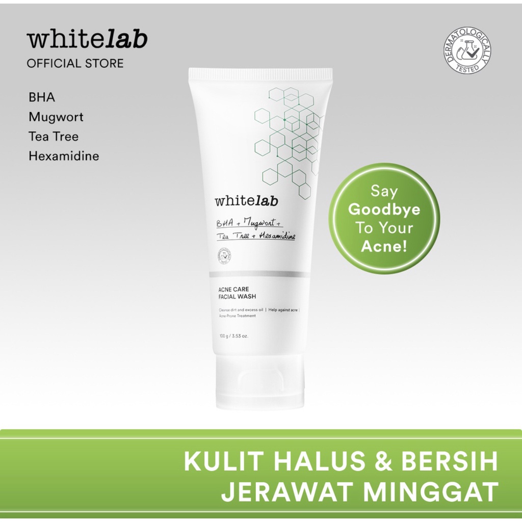 WHITELAB New Paket Acne Lengkap (With Acne Facial Wash)