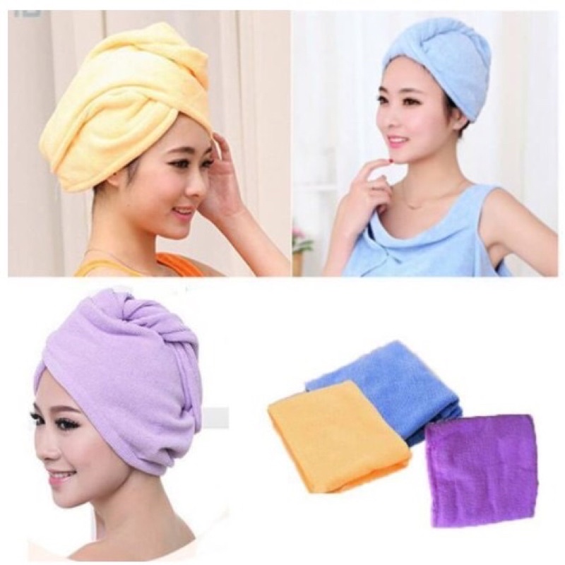 MAGIC TOWEL - HANDUK AJAIB MENGERINGKAN RAMBUT 70% LEBIH CEPAT HANDUK KERAMAS