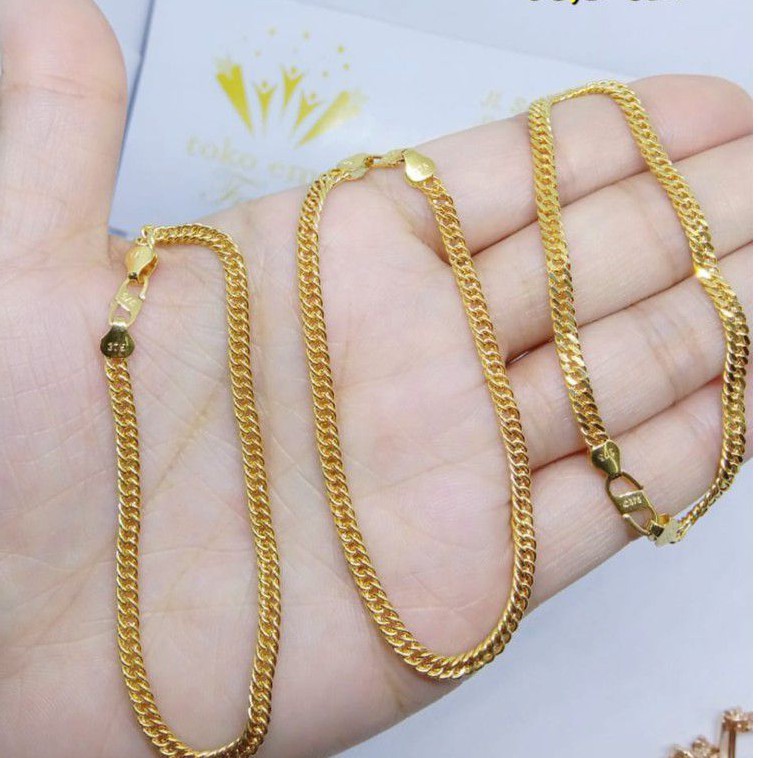 Gelang Emas 375 Model Rantai Berat 2 05 Gr Shopee Indonesia