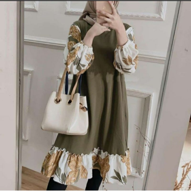 TUNIK MOTIF RAYON // RIDEA TUNIK // TUNIK MOTIF BUNGA