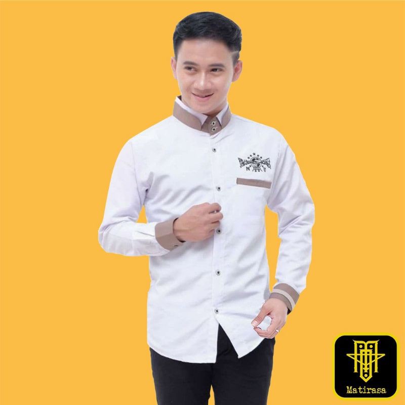 Baju Koko NU Pria Lengan Panjang Bordir Dewasa Laki Laki Baju Koko NU Pria Lengan Panjang Bordir Dewasa Laki Laki