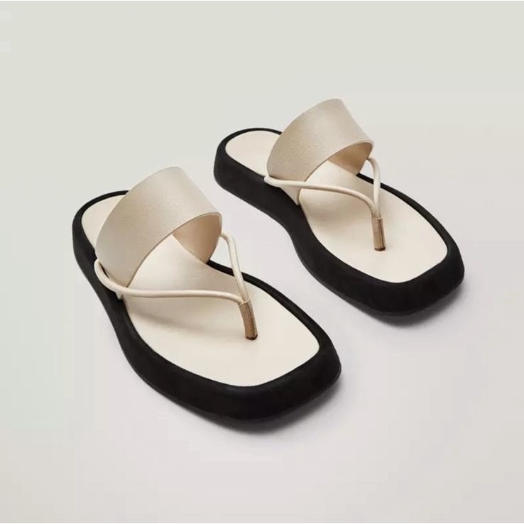 WEDGES FLIP FLOP BELLE SANDAL WANITA TERBARU