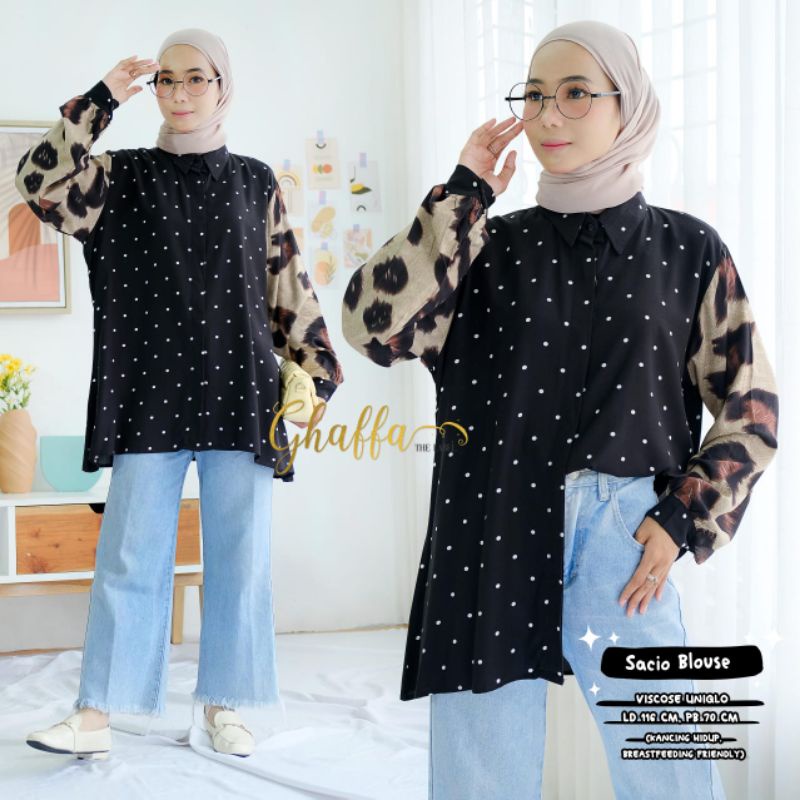 Blouse muslimah / Sacio blouse by ghaffa the label / blouse modern muslimah