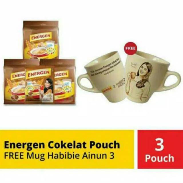 Energen Susu Sereal 30pcs + Free Mug