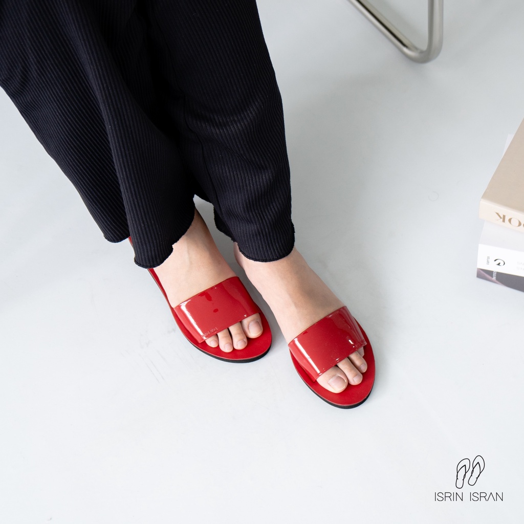 [Cicie] Sandal Sepatu Wanita Isrin Isran Teplek Empuk Nyaman Premium Modis Trendy Kekinian Elegan