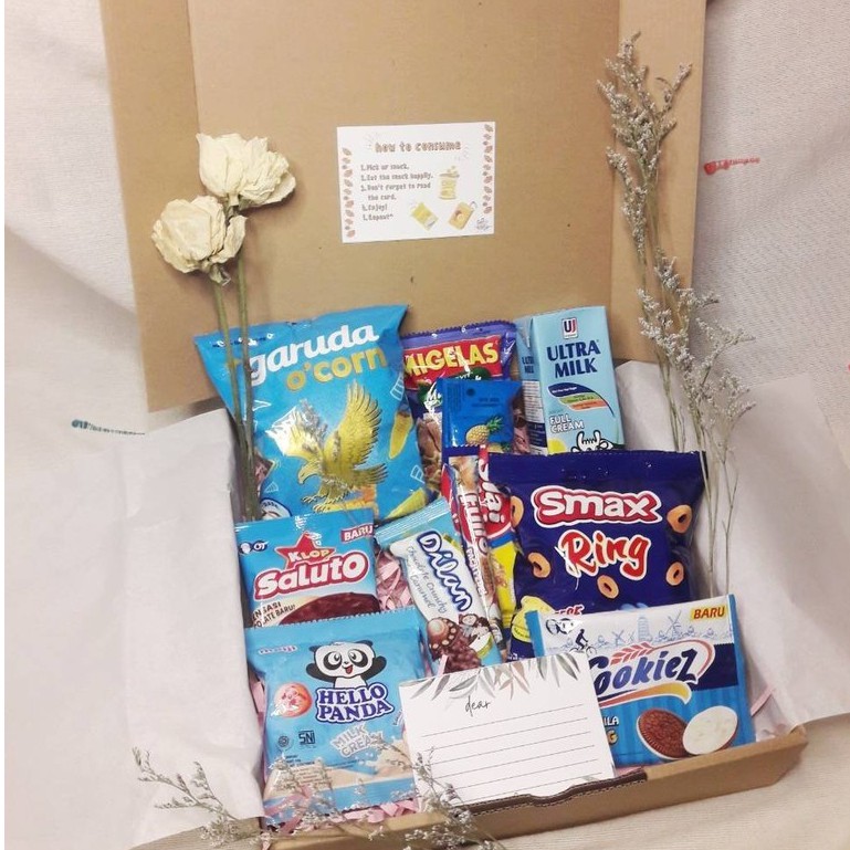 

BLUE SNACK BOX HEMAT + EKONOMIS HADIAH ULTAH ACARA DLL