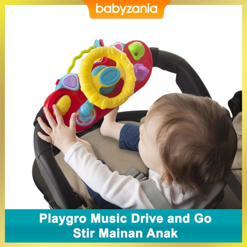 Playgro Music Drive And Go / Mainan Stir Stroller Bayi 12m+