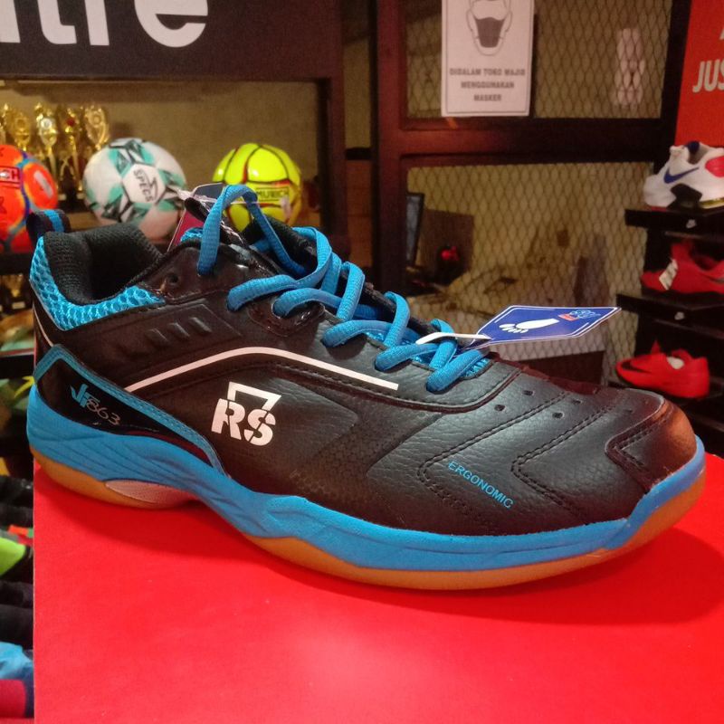 Sepatu Badminton.. RS. JF 863 HITAM/BIRU