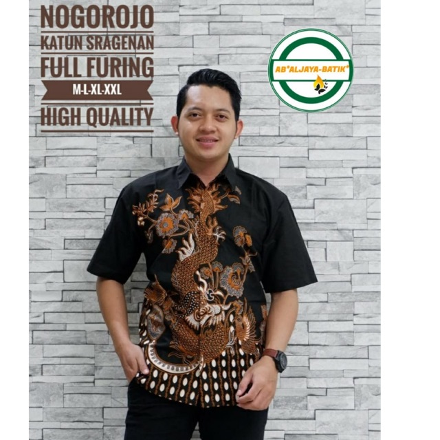 Batik Pria NOGOROJO Katun Full Furing Termurah