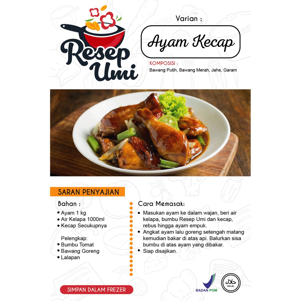 

Bumbu Instan Resep Umi "Ayam Kecap”
