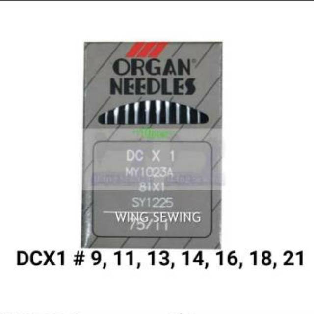 DCX1 ORGAN NEEDLES Jarum Mesin Jahit Obras