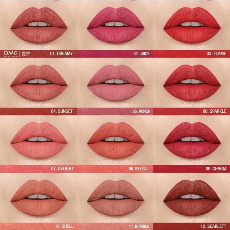 Paket Ombre Lips OMG | Lipcream OMG Ombre | Lipcream OMG | Ombre OMG Lip Cream