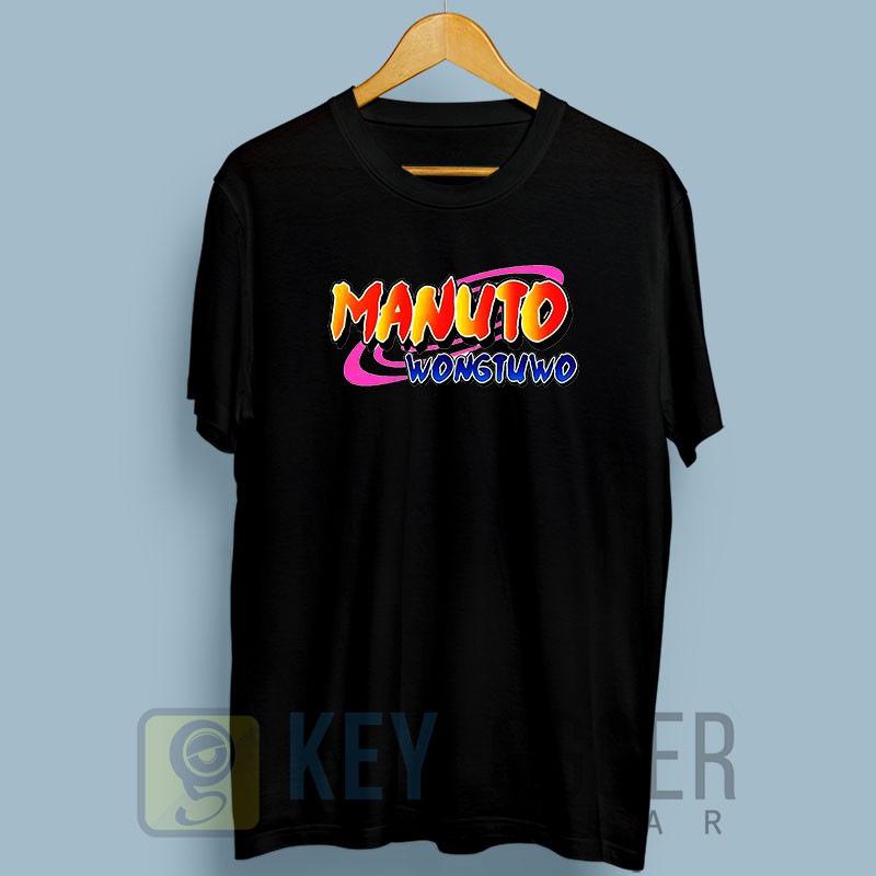 Baju Kaos Plesetan Lucu Logo Naruto Manuto 4 Brand Kata Kata