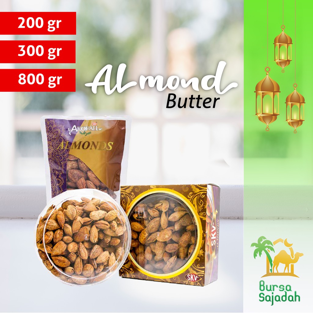 

Kacang Almond Kulit Panggang - Butter Small 200gr