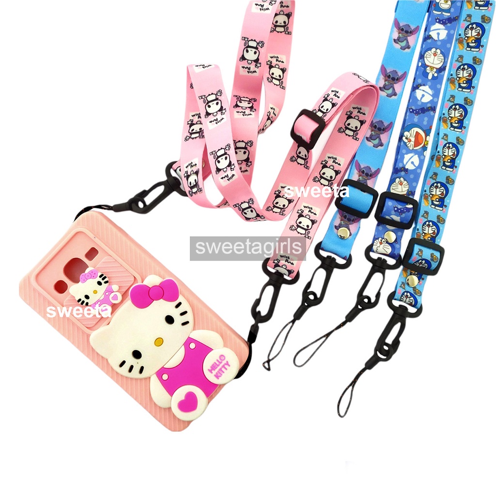 Tali Gantungan Hp Lanyard full Karakter 2 Titik [TIDAK TERMASUK KESING] - Bisa bayar ditempat - sweetacase.id / lanyard gantungan hp leher bisa dibuat selempang / hits 2022 / gantungan hp kalung / gantungan hp  / gantung hp karakter kartun / lucu