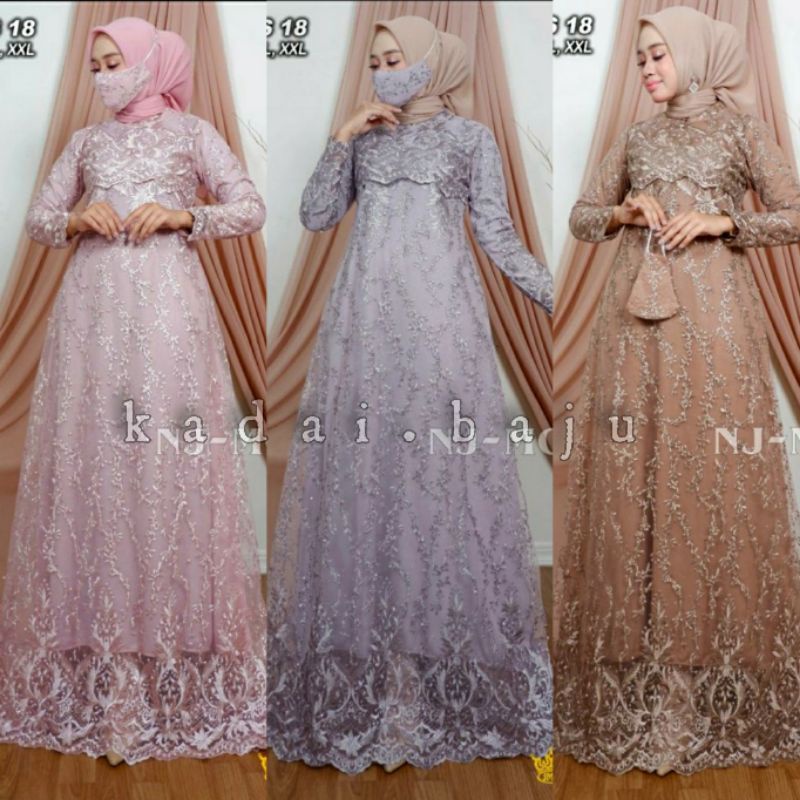 GAMIS PESTA - KEBAYA MODERN - GAMIS SABANA - BY NJ