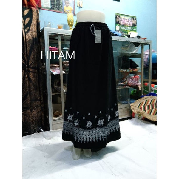 Rok Semi Jeans Rok panjang dewasa Rok Jeans murah  Rok Sablon-2
