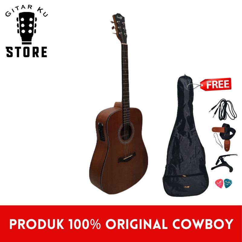 Gitar Akustik Elektrik Jumbo Cowboy GW-240NS GW 240NS Original