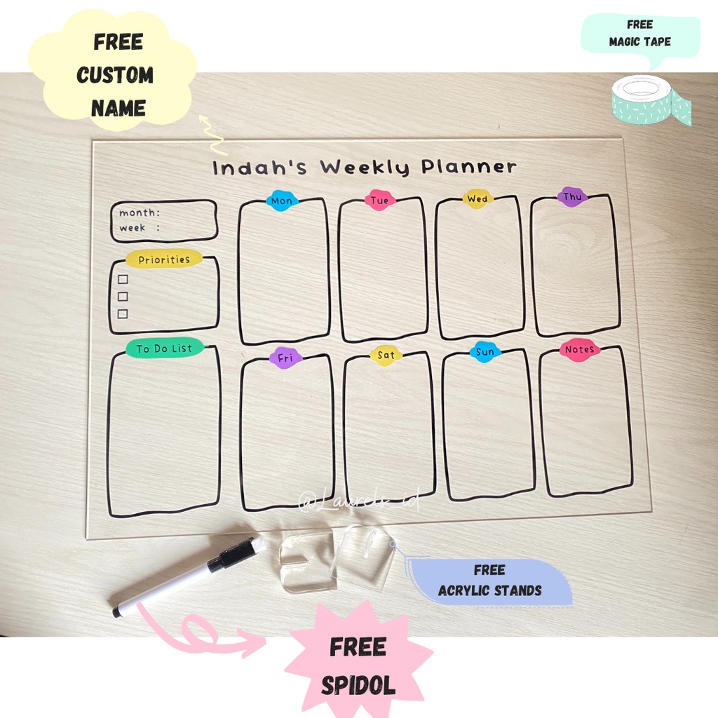 a3-acrylic-weekly-planner-custom-to-do-list-monthly-planner-weekly