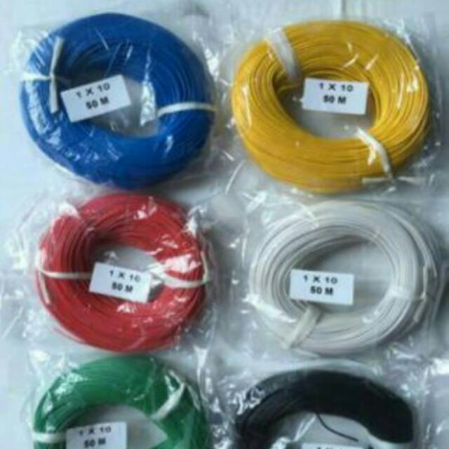 kabel 1x10 isi serabut 10 50m