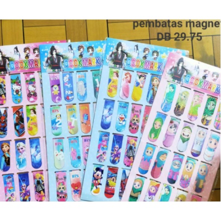 Pembatas Buku Karakter Per Card Murah