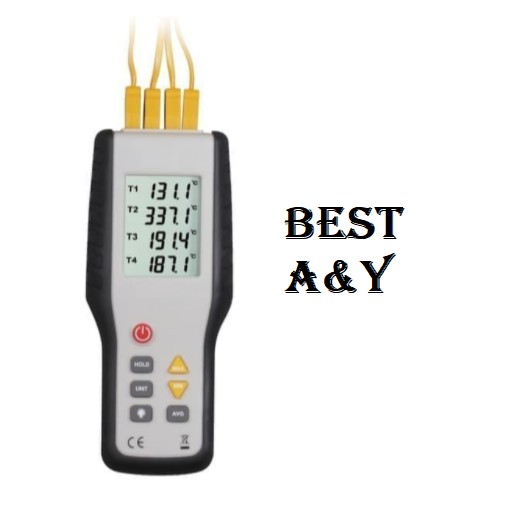 Thermometer Digital  HT9815 with BOX CASE Thermocouple LCD 4 Channel