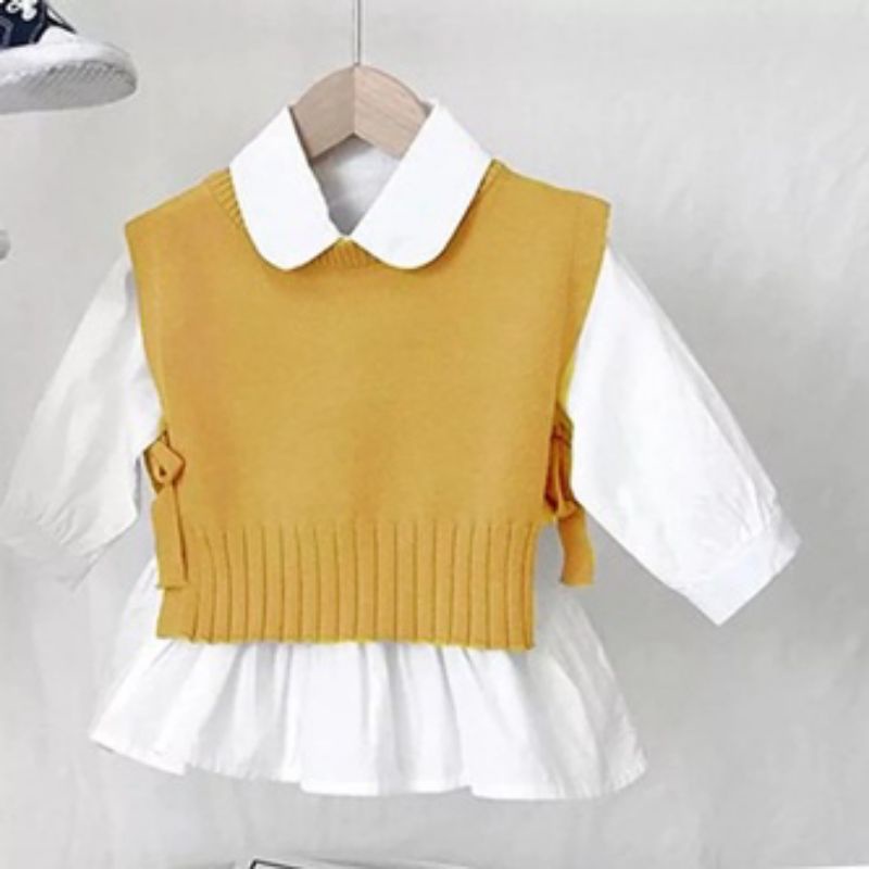 VEST Rompi Andin Baju Rajut Tali Anak Usia 1-6 Tahun Kualitas Premium Rompi Andin Vest Anak Perempuan Masa Kini