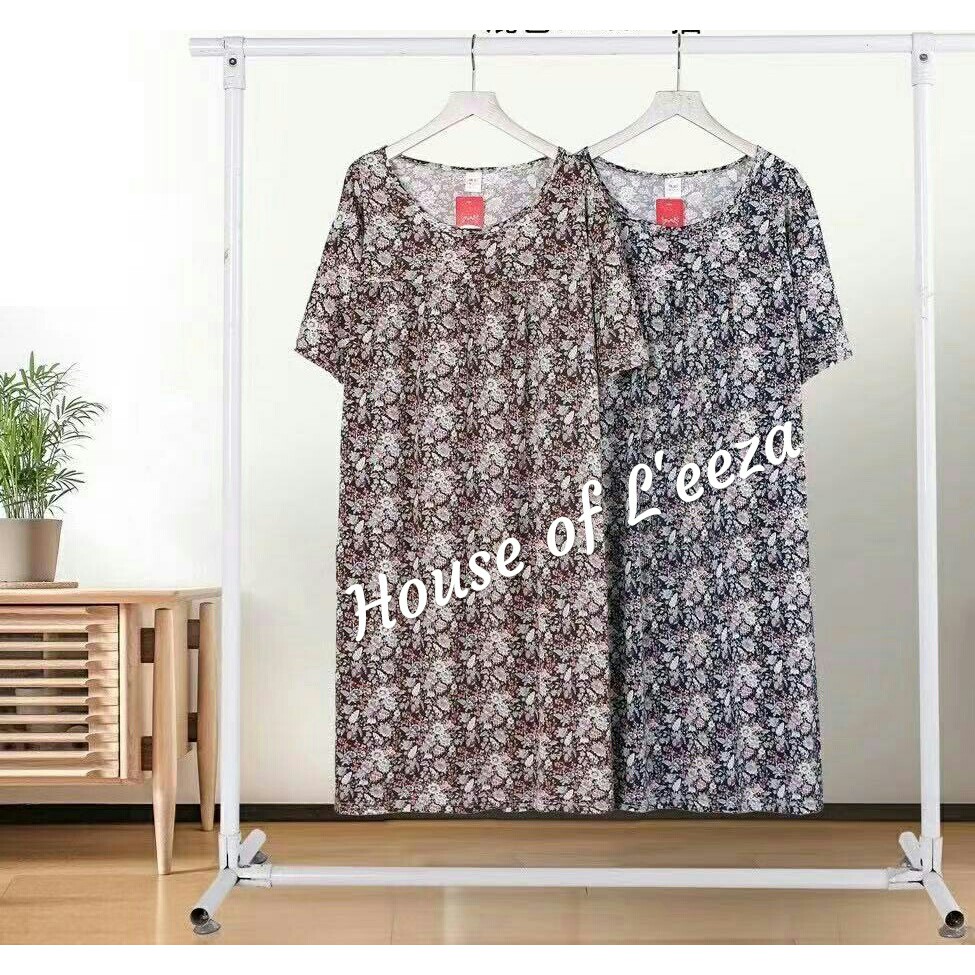 Daster spandex Dark flower bigsize