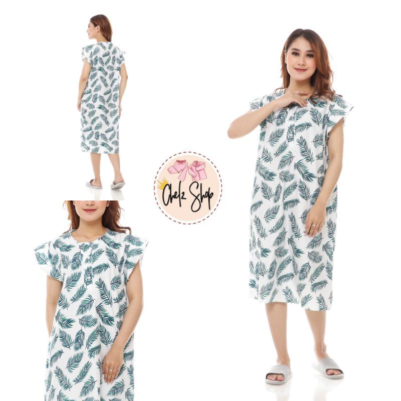 Baju Tidur Daster Wanita/Cewek Katun Busui Bumil Kancing Motif | Shopee