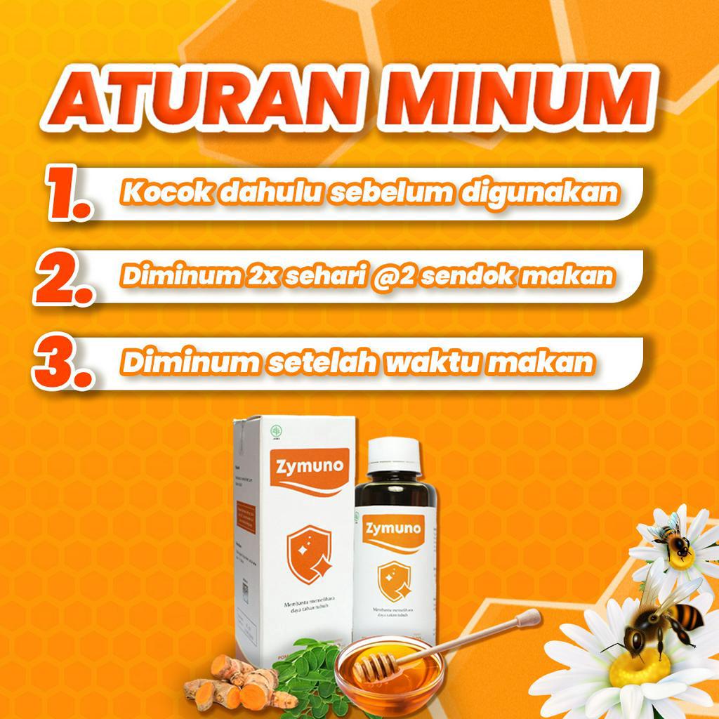 ZYMUNO - Vitamin Herbal Bantu Atasi Nyeri Haid Tingkatkan Daya Tahan Tubuh Bantu Proses Penyembuhan Kanker Imun Jaga Kesehatan Tubuh Cegah Flu Demam Batuk Masalah Pencernaan Isi 200ml