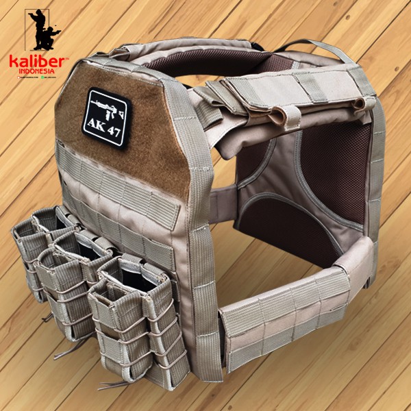 Bodyvest J-Force Rompi Tactical Anti Peluru Warna Tan Gurun (TANPA PLAT KEVLAR/KERAMIK ANTI PELURU )