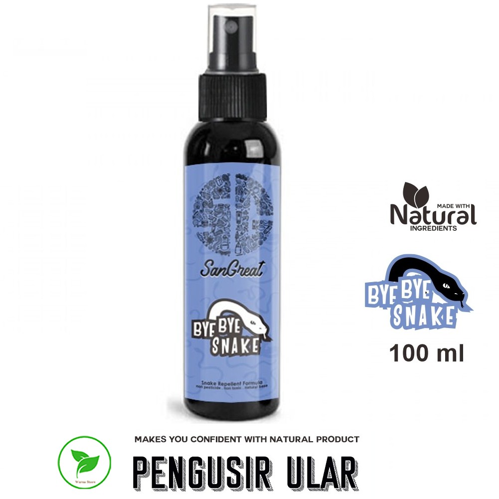 Bye Bye Snake Spray 100ml - Pengusir Ular masuk ke rumah ampuh aman tahan lama