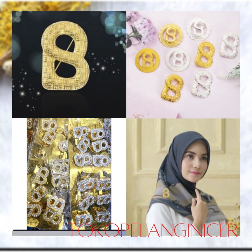 Bros B Bross Dada Kecil Pin hijab Bros Mini Pin Dagu Buttonsscarve