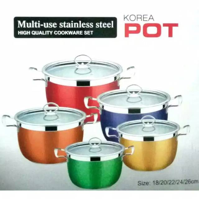 Panci Set Warna warni