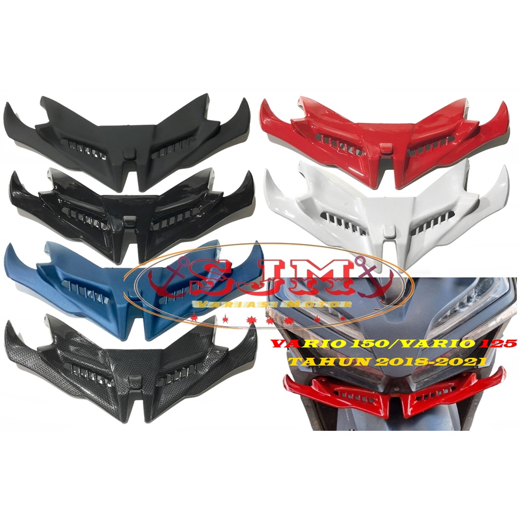 winglet HONDA VARIO 150-VARIO 125 ESP NEW TAHUN 2018-2021 BAHAN ABS PLASTIK WINGLET COVER SAYAP DEPAN VARIO NEW VARIO 125 ESP F1 NEW