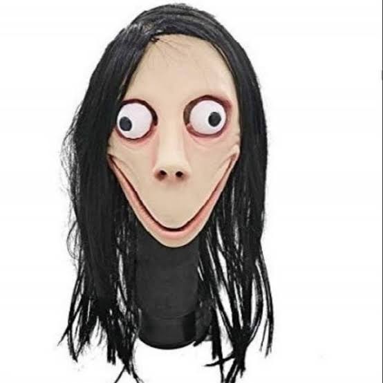 Topeng Hantu Jepang MOMO Halloween Scary Ghost Mask Halowen Cosplay