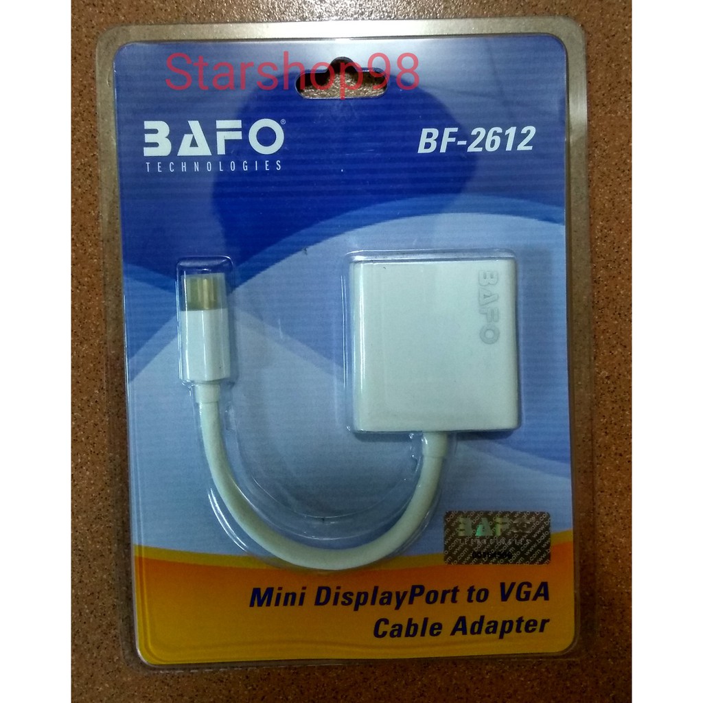 Kabel Mini DisplayPort To VGA BAFO BF-2612