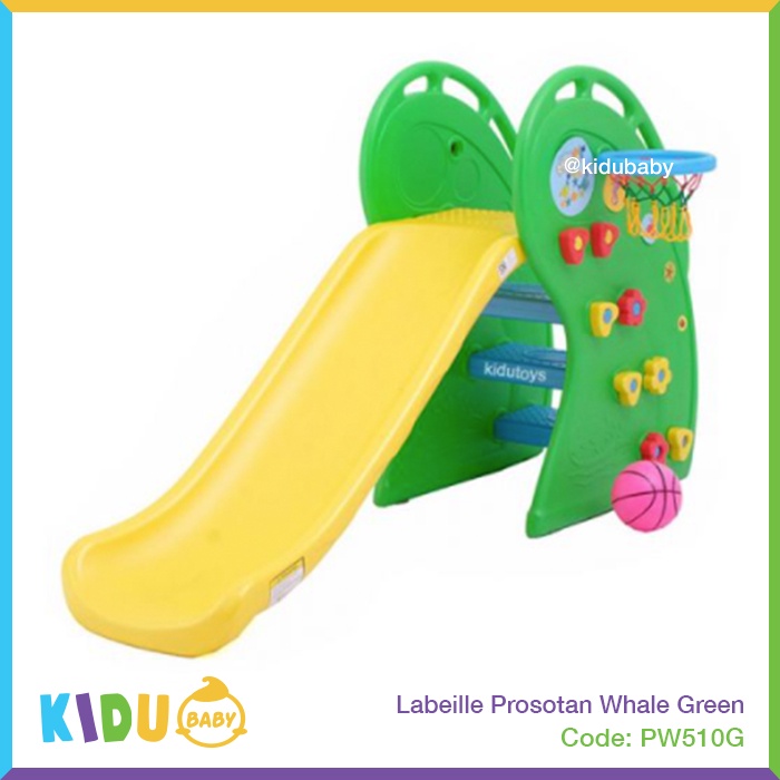 Labeille Prosotan Anak Whale KC510 Biru Hijau Merah / Prosotan Whale Slide Kidu Baby