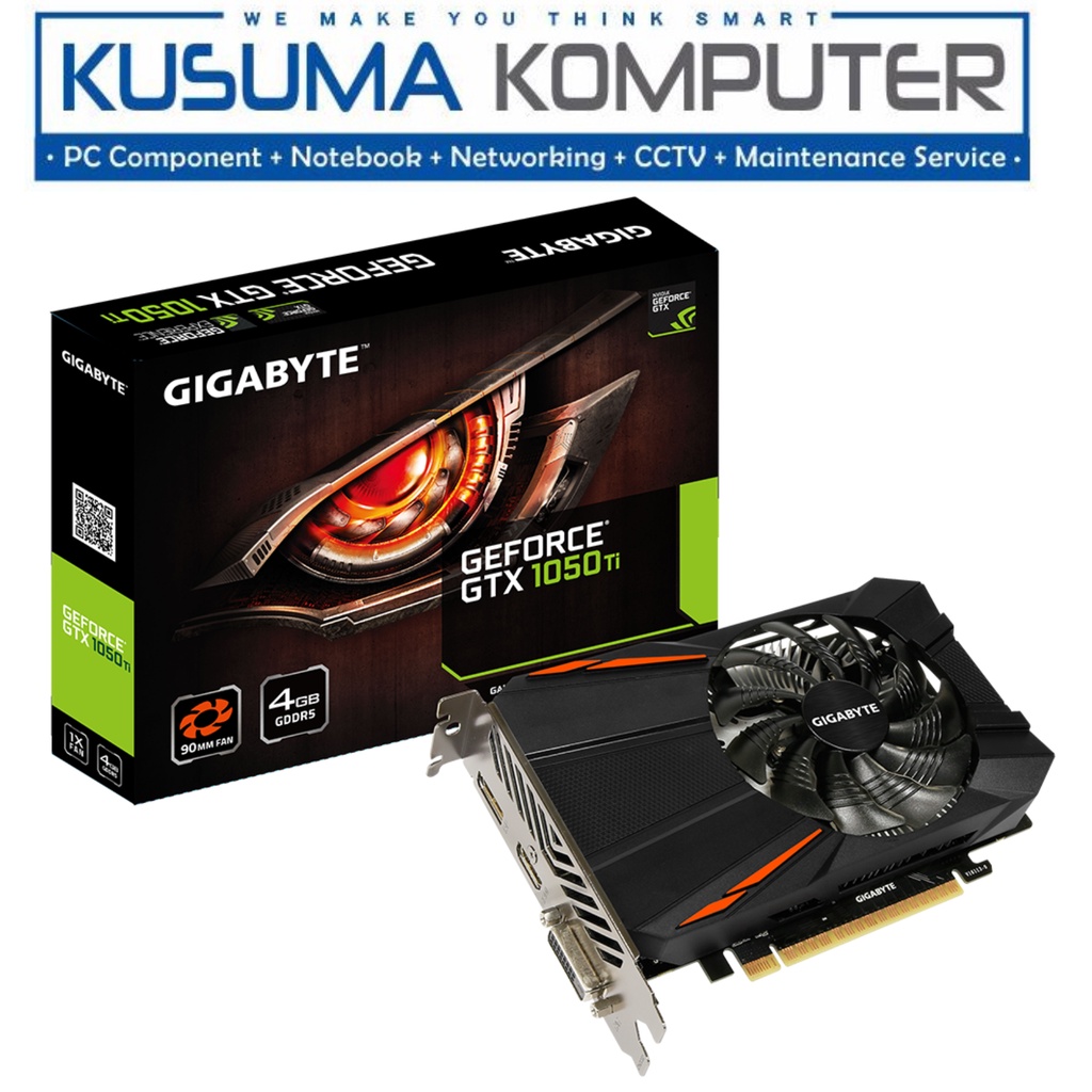 Gigabyte GeForce GTX 1050 Ti 4GB GDDR5 GV-N105TD5-4GD