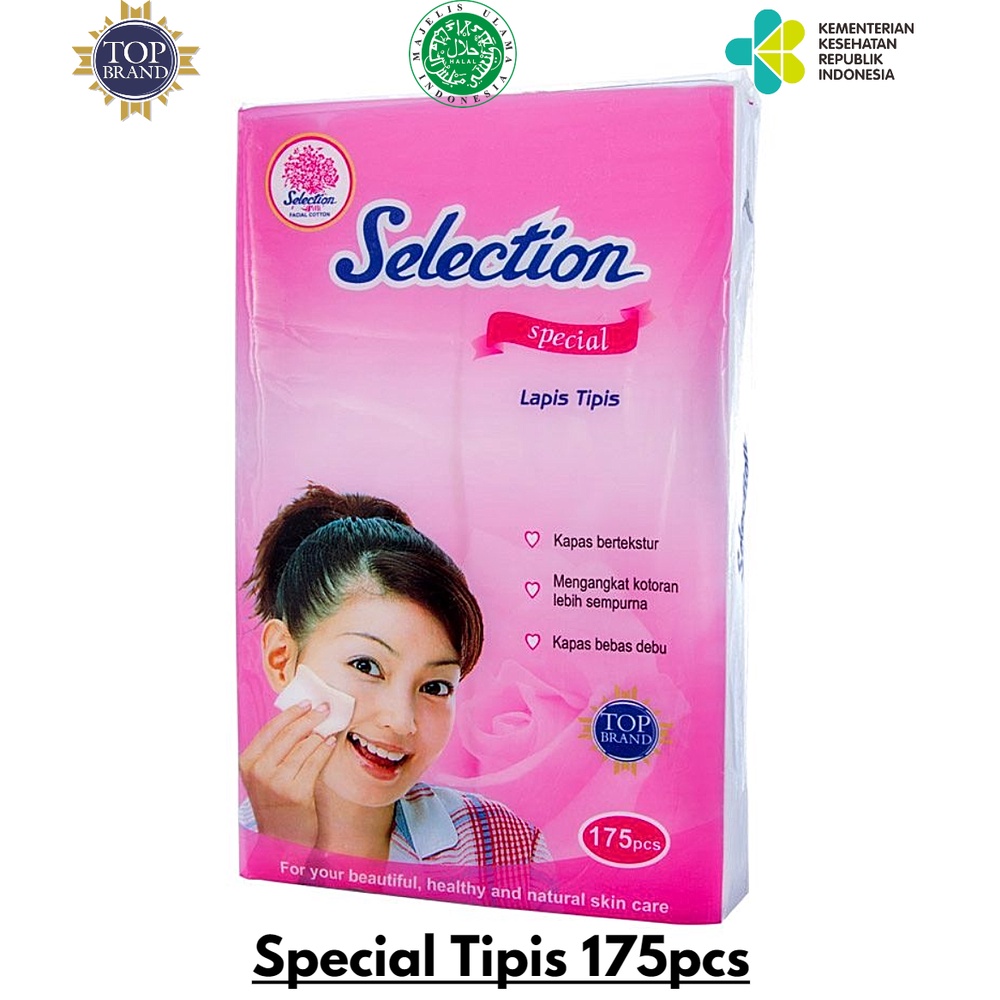 Selection Kapas Wajah Special Tipis 175pcs