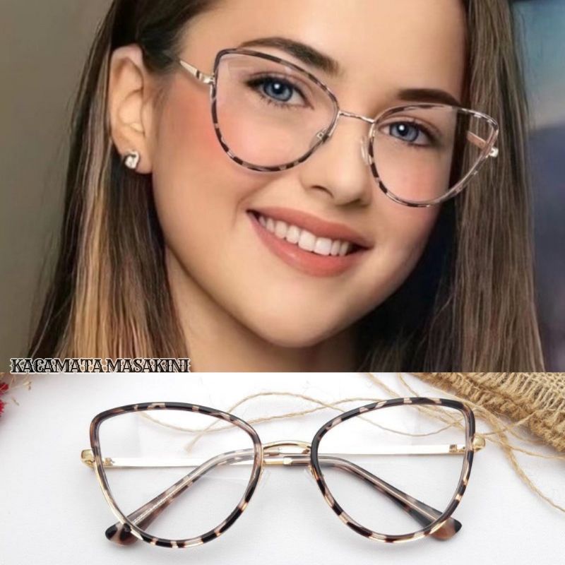 KACAMATA CAT EYE KACAMATA WANITA KACAMATA MINUS PHOTOCROMIC 98525