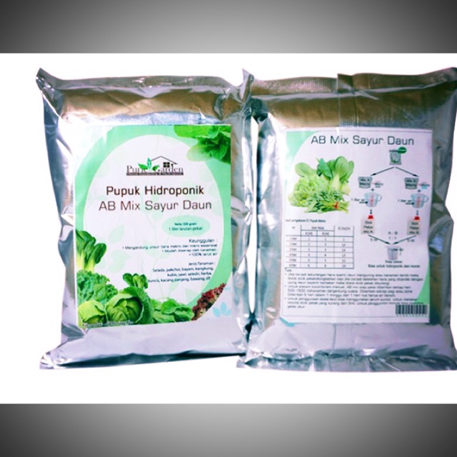Hidroponik Nutrisi AB Mix Sayur Daun 500 gr