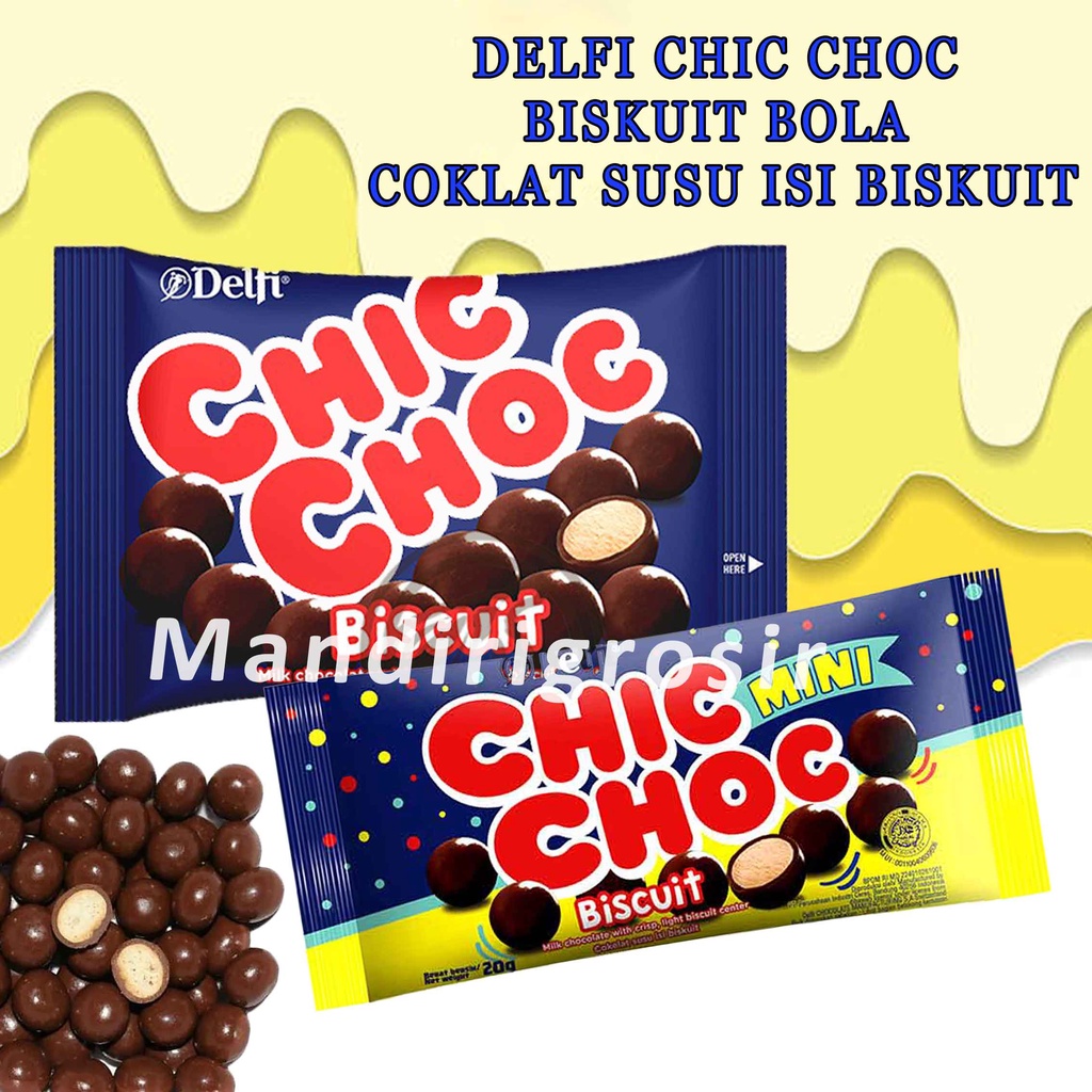 

BISCUIT MILK CHOCOLATE * DELFI CHIC CHOC * BISKUIT BOLA KECIL